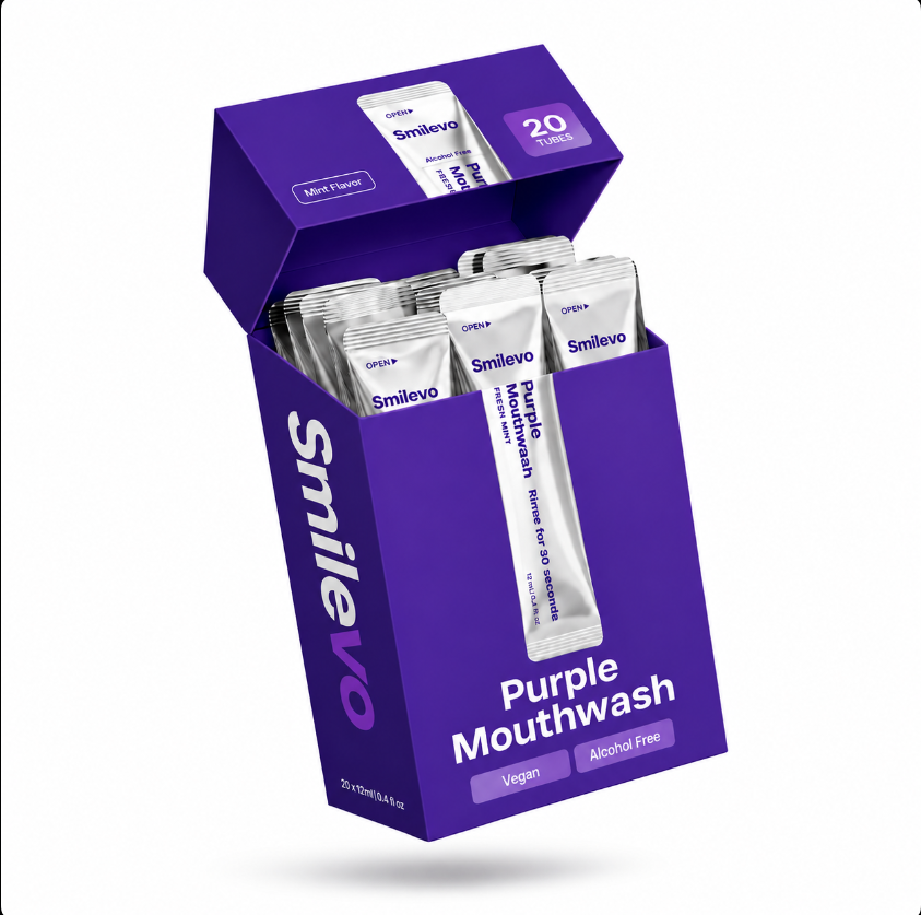 Smilevo Purple Mouthwash | Colour-Correcting Mouthwash